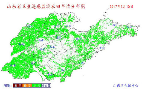 山东省2017年上半年主要农作物病虫发生趋势