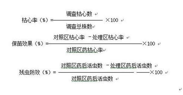 钻斧、沙冥剑防治水稻二代二化螟田间药效试验总结